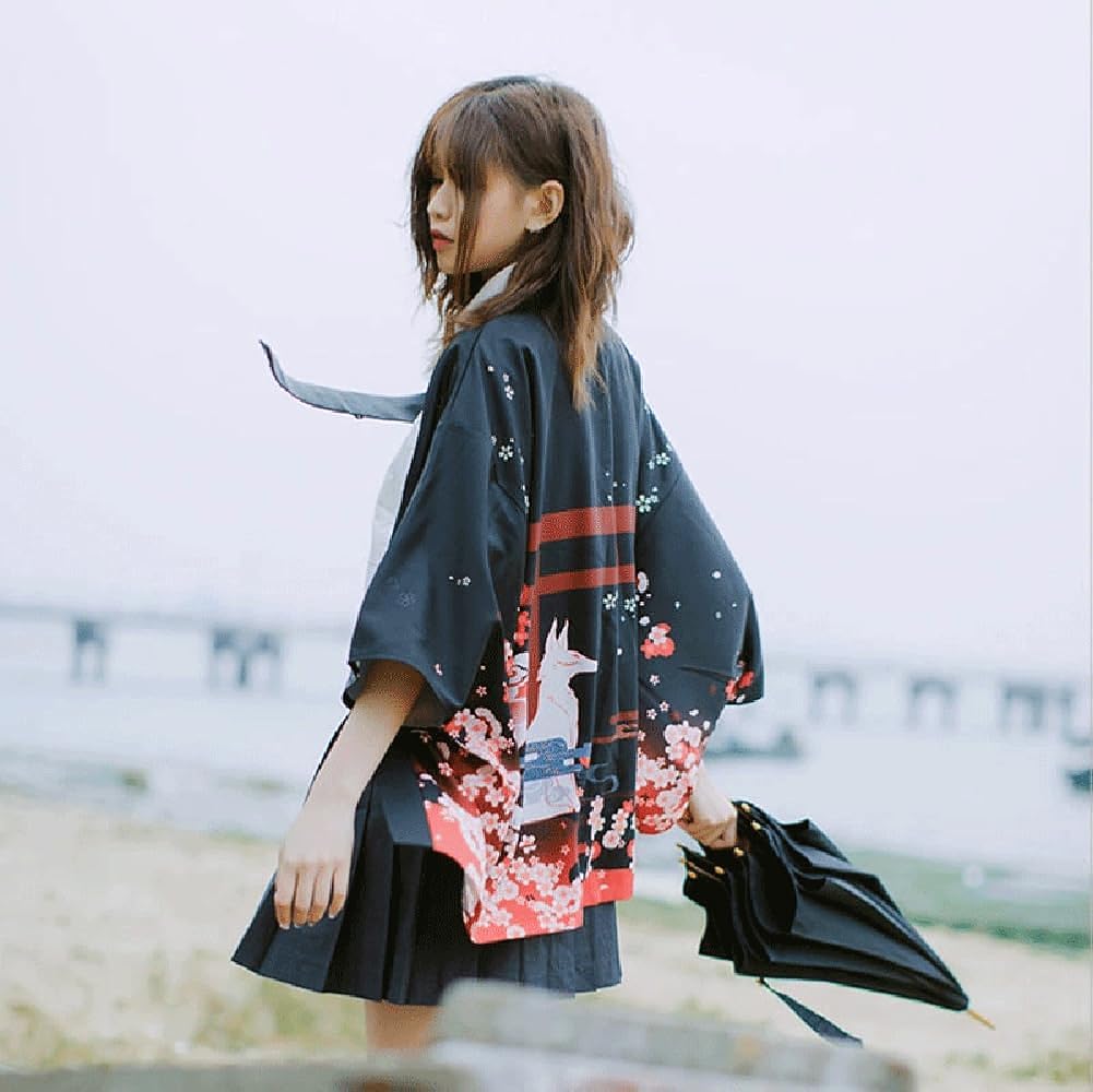 Amazon.co.jp: [cnstone] 羽織り 和柄 レディース 着物風